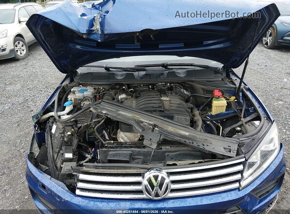 WVGEF9BP8GD004931 2016 VOLKSWAGEN TOUAREG Blue Հետևի տեսք