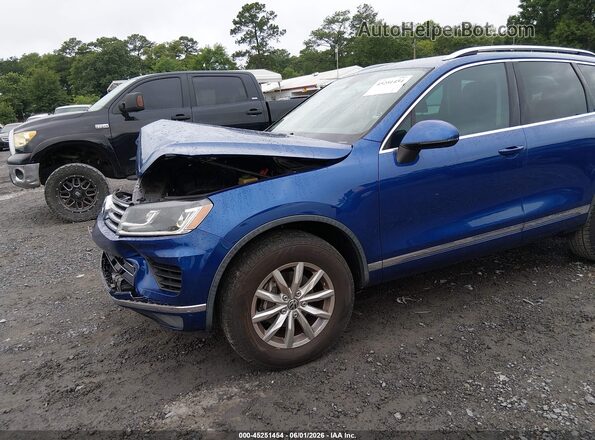 WVGEF9BP8GD004931 2016 VOLKSWAGEN TOUAREG Blue 