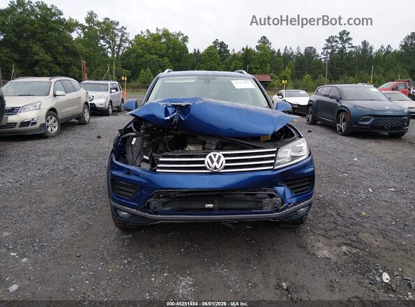 WVGEF9BP8GD004931 2016 VOLKSWAGEN TOUAREG Blue Սարքավորումների վահանակի տեսք