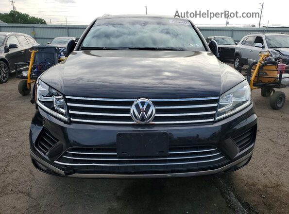 WVGEF9BP8GD010440 2016 VOLKSWAGEN TOUAREG Black Vista frontal