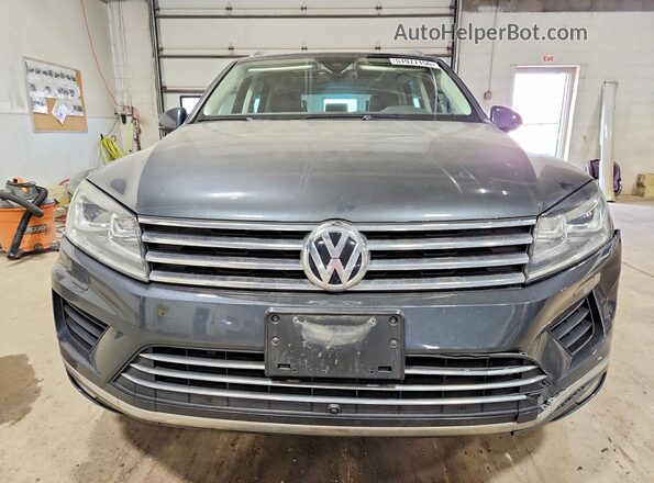 WVGEF9BP9GD011449 2016 VOLKSWAGEN TOUAREG Gray Vista frontal