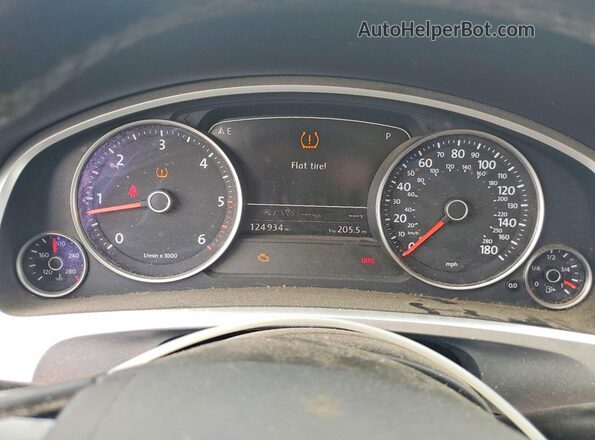 WVGEP9BP0GD003737 2016 VOLKSWAGEN TOUAREG Blue Instrument cluster view