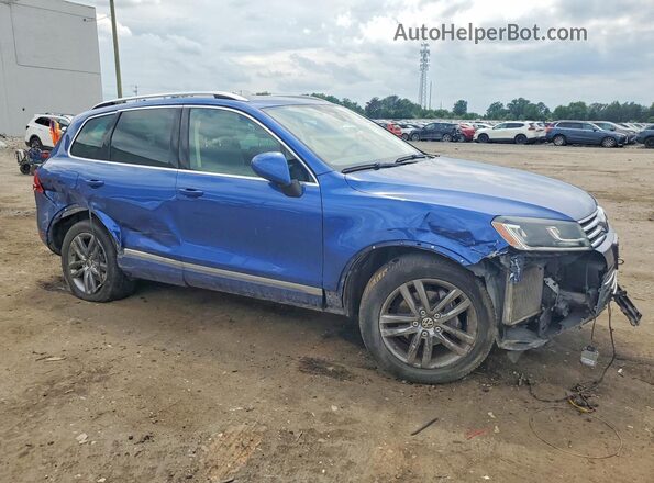 WVGEP9BP0GD003737 2016 VOLKSWAGEN TOUAREG Blue Front right