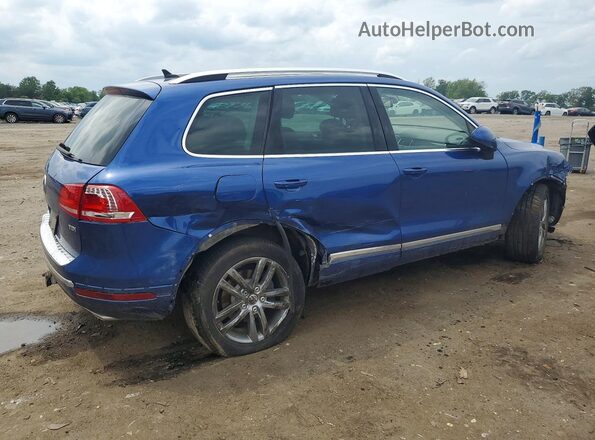 WVGEP9BP0GD003737 2016 VOLKSWAGEN TOUAREG Blue Rear right