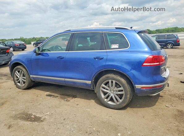 WVGEP9BP0GD003737 2016 VOLKSWAGEN TOUAREG Blue Rear left