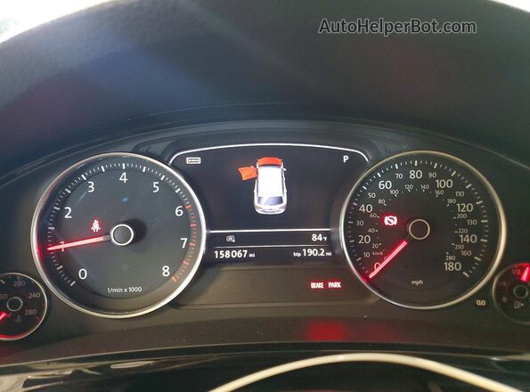 WVGRF7BP4HD001399 2017 VOLKSWAGEN TOUAREG White Вид щитка приладів