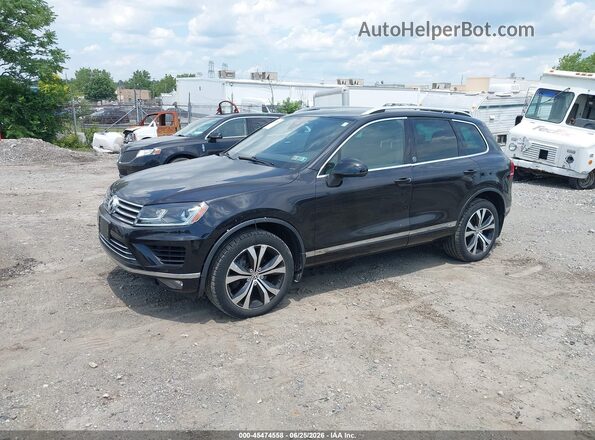 WVGRF7BPXHD000869 2017 VOLKSWAGEN TOUAREG Черный Передняя левая четверть