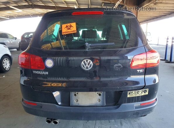WVGRV7AX1HK002722 2017 VOLKSWAGEN TIGUAN Black Rear view