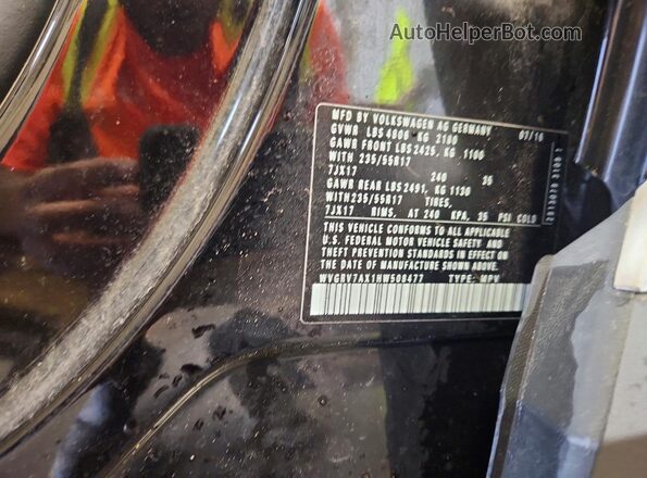 WVGRV7AX1HW508477 2017 VOLKSWAGEN TIGUAN Black 