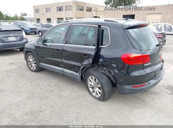 WVGRV7AX4HK003203 2017 VOLKSWAGEN TIGUAN Черный Задняя левая четверть