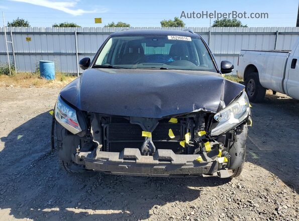 WVGRV7AX9HK019574 2017 VOLKSWAGEN TIGUAN Black Front view