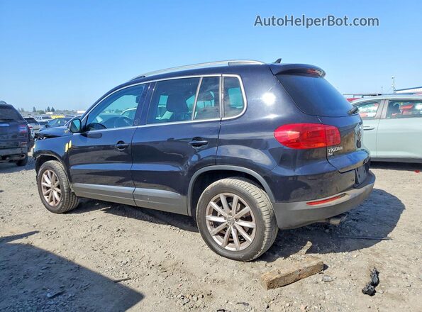 WVGRV7AX9HK019574 2017 VOLKSWAGEN TIGUAN Black Rear left