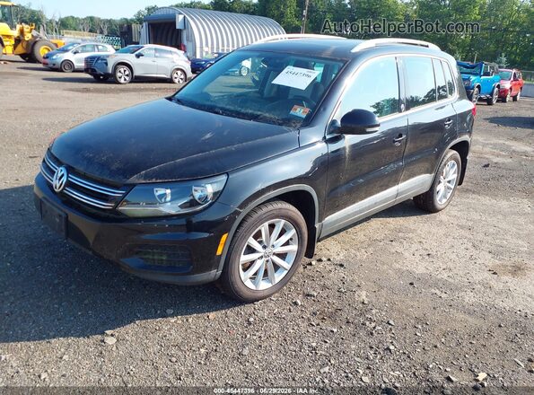 WVGSV7AX0HK003846 2017 VOLKSWAGEN TIGUAN Черный Передняя левая четверть