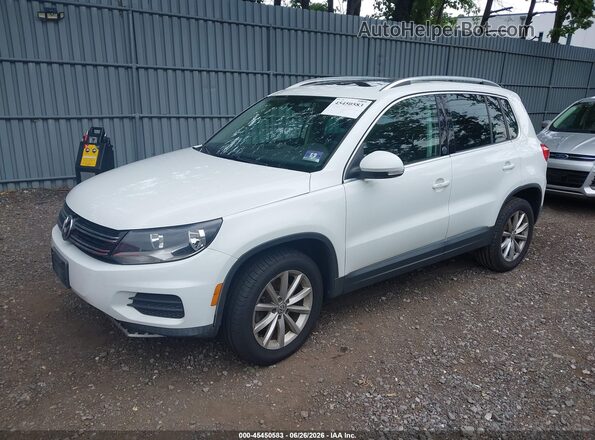 WVGSV7AX0HK031372 2017 VOLKSWAGEN TIGUAN White Առջևի ձախ երեք քառորդ տեսարան