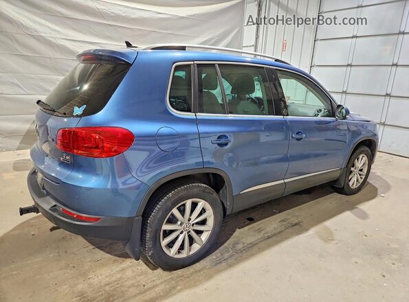 WVGSV7AX2HW500583 2017 VOLKSWAGEN TIGUAN Синий Задняя правая четверть