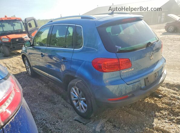 WVGSV7AX2HW500583 2017 VOLKSWAGEN TIGUAN Синий Задняя левая четверть