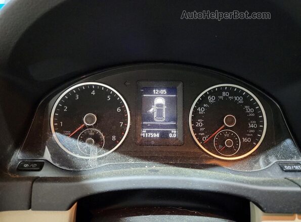 WVGSV7AX2HW500583 2017 VOLKSWAGEN TIGUAN Синий Вид щитка приборов