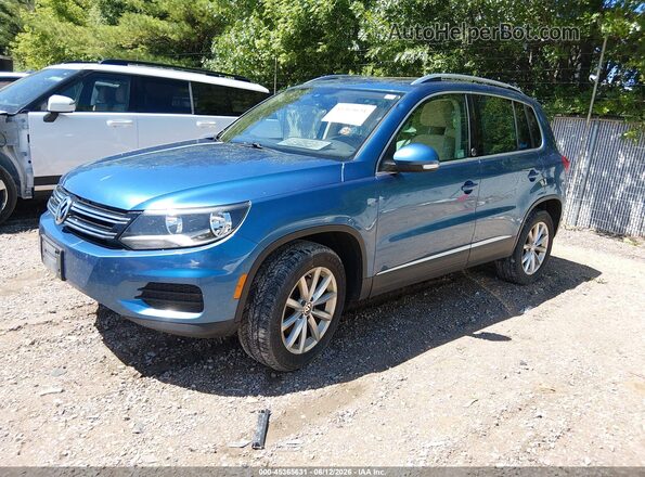 WVGSV7AX3HW512208 2017 VOLKSWAGEN TIGUAN Blue წინა მარცხენა ხედი სამი მეოთხედიდან