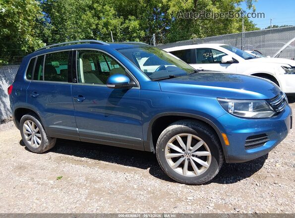 WVGSV7AX3HW512208 2017 VOLKSWAGEN TIGUAN Blue უკანა სალონის ხედი