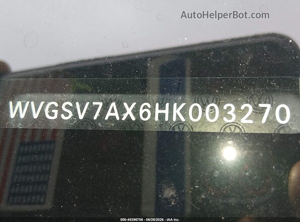 WVGSV7AX6HK003270 2017 VOLKSWAGEN TIGUAN Silver Вид підкапотного простору