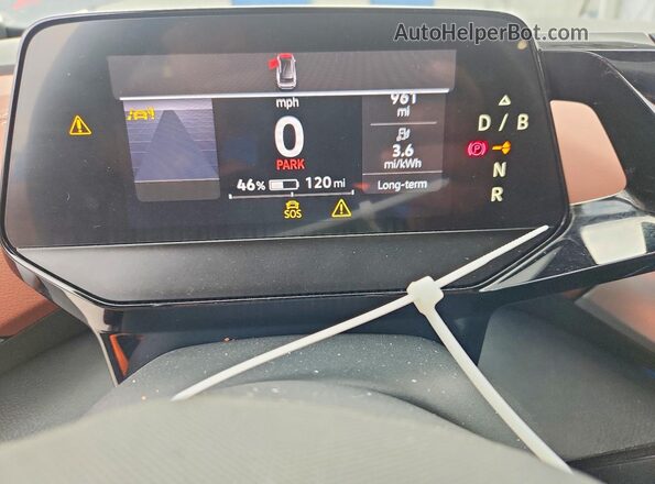 WVGTMPE24NP073516 2022 VOLKSWAGEN ID.4 Gray Widok zestawu wskaźników