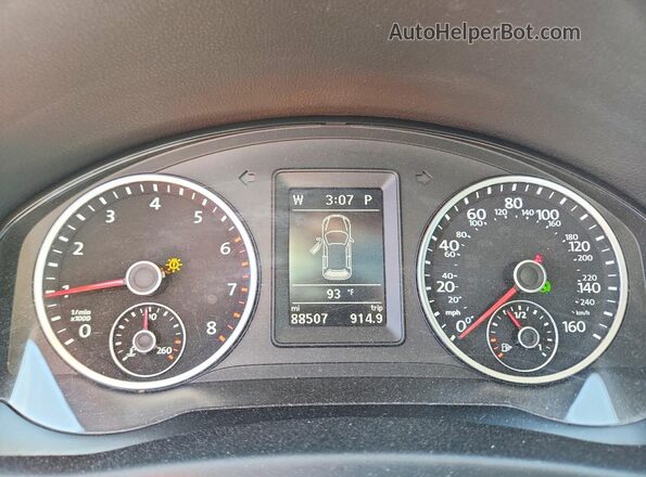 WVGTV7AX1HW505679 2017 VOLKSWAGEN TIGUAN White Instrument cluster view