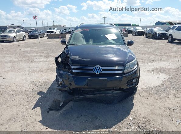 WVGTV7AX4HW507202 2017 VOLKSWAGEN TIGUAN Black ხელსაწყოთა პანელის ხედი