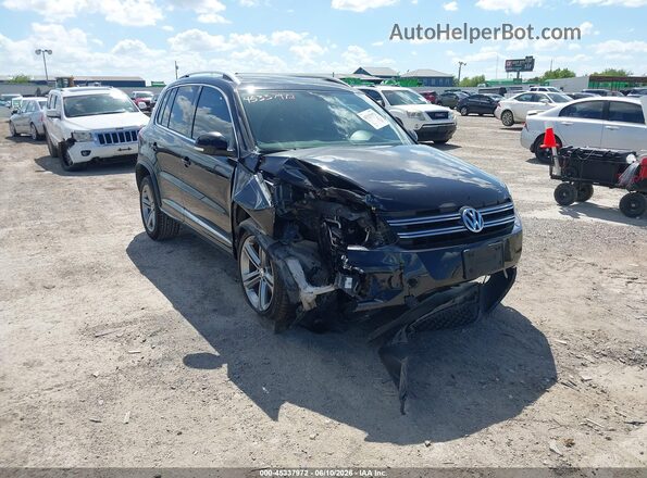 WVGTV7AX4HW507202 2017 VOLKSWAGEN TIGUAN Black წინა ხედი