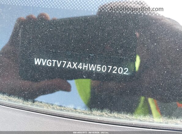 WVGTV7AX4HW507202 2017 VOLKSWAGEN TIGUAN Black 