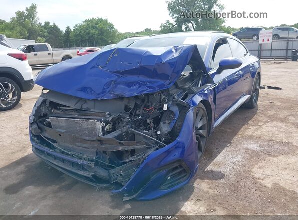 WVWAR7AN6NE009907 2022 VOLKSWAGEN ARTEON Blue წინა მარცხენა ხედი სამი მეოთხედიდან