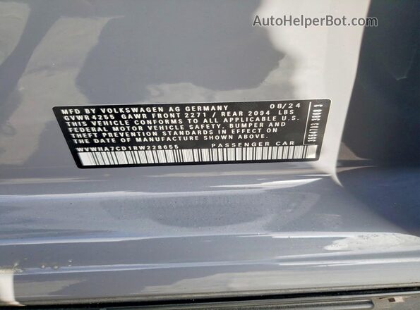 WVWHA7CD1RW228655 2024 VOLKSWAGEN GTI Gray 