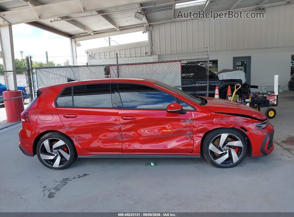 WVWLE7CDXTW163813 2026 VOLKSWAGEN GOLF Red Սալոնի հետևի տեսք