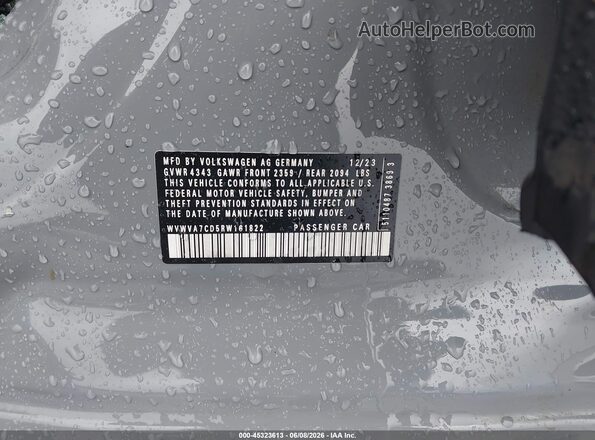 WVWVA7CD5RW161822 2024 VOLKSWAGEN GOLF Gray Շարժիչի բաժամունքի տեսք