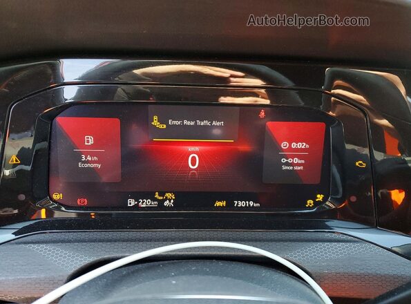 WVWW87CD9NW122662 2022 VOLKSWAGEN GTI Red ხელსაწყოთა პანელის ხედი