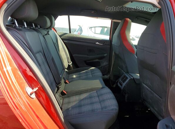 WVWW87CD9NW122662 2022 VOLKSWAGEN GTI Red უკანა სავარძლების ხედი