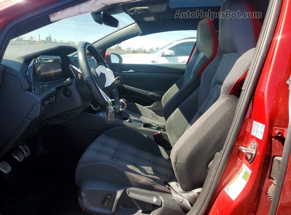 WVWW87CD9NW122662 2022 VOLKSWAGEN GTI Red წინა სალონის ხედი