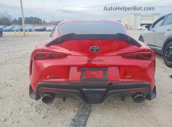 WZ1DB0C01MW036419 2021 TOYOTA SUPRA Red Widok z tyłu