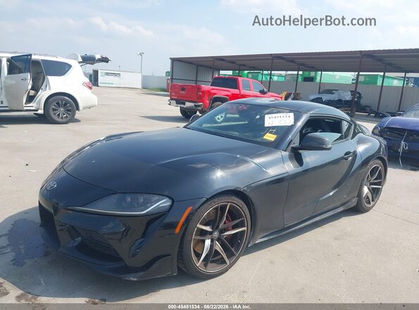 WZ1DB0C02MW039569 2021 TOYOTA GR SUPRA Black Առջևի ձախ երեք քառորդ տեսարան