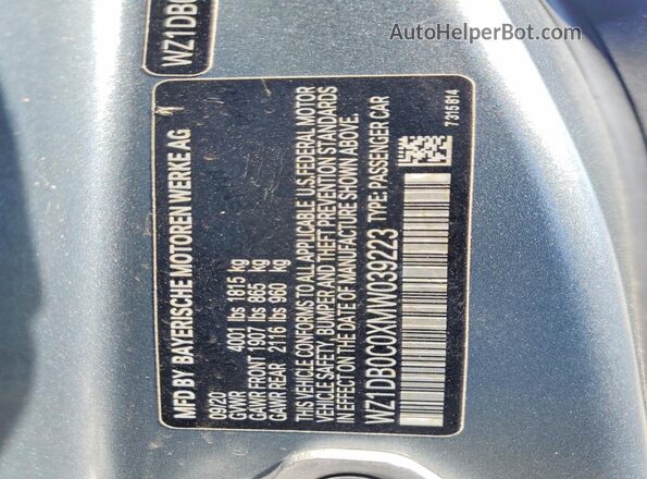 WZ1DB0C0XMW039223 2021 TOYOTA GR Gray 