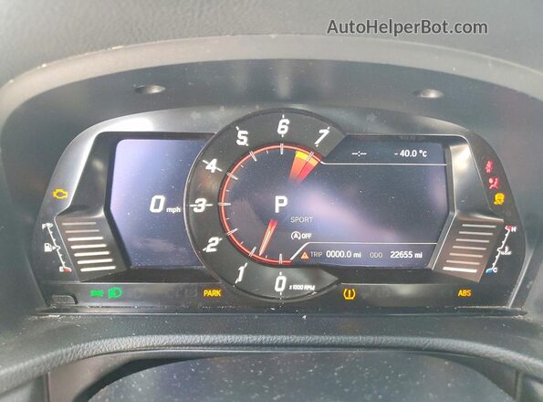 WZ1DB4C09LW023259 2020 TOYOTA GR Gray Вид щитка приладів