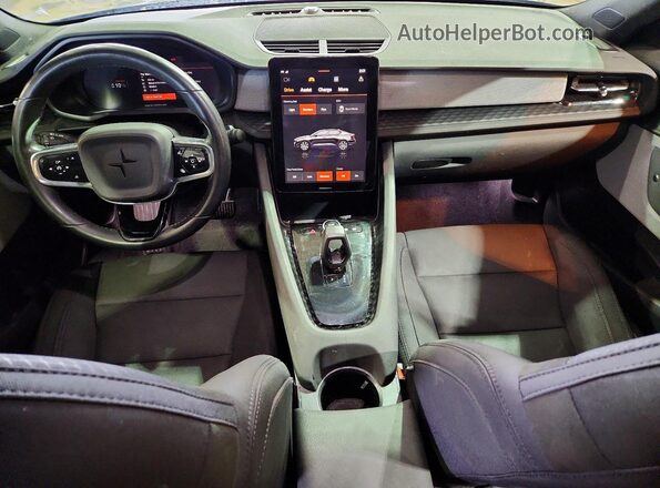 YSMED3KA2PL156653 2023 POLESTAR 2 Gray Առջևի վահանակի տեսք