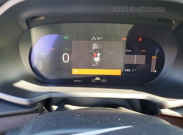 YSMED3KA3PL148495 2023 POLESTAR 2 Серебряный Вид щитка приборов