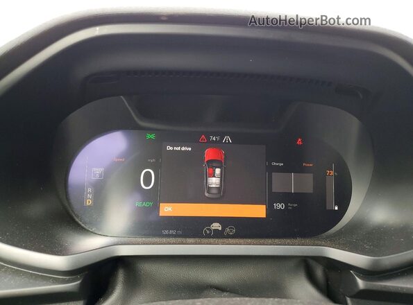 YSMEG3KA5PL147727 2023 POLESTAR 2 Серый Вид щитка приборов