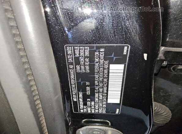 YSMEG3KA8PL129643 2023 POLESTAR 2 Black Vista de la etiqueta del VIN