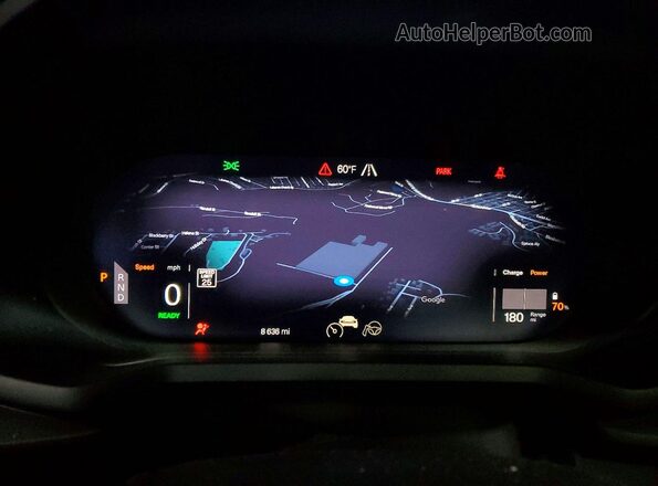 YSMFD3KA6RL225545 2024 POLESTAR 2 Blue Вид щитка приладів