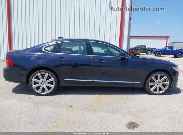 YV1102AL6H1005633 2017 VOLVO S90 Blue უკანა სალონის ხედი