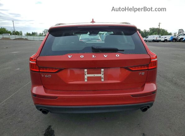 YV1102EK1K2337837 2019 VOLVO V60 Red Vista trasera