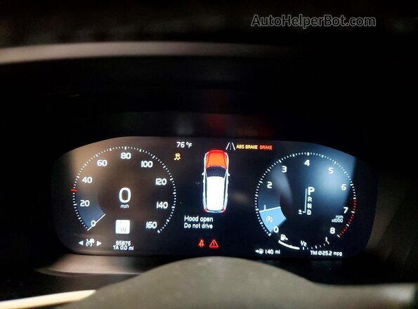 YV1102EM9L2370510 2020 VOLVO V60 Silver Вид щитка приладів