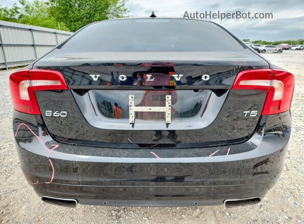 YV126MFK3G2402420 2016 VOLVO S60 Black უკანა ხედი