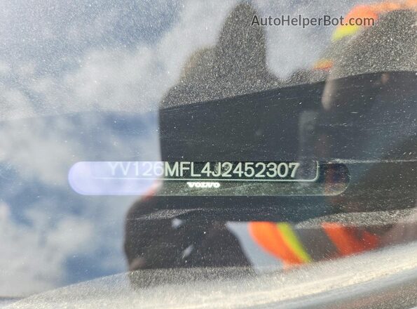 YV126MFL4J2452307 2018 VOLVO S60 White Вид наклейки з VIN-кодом